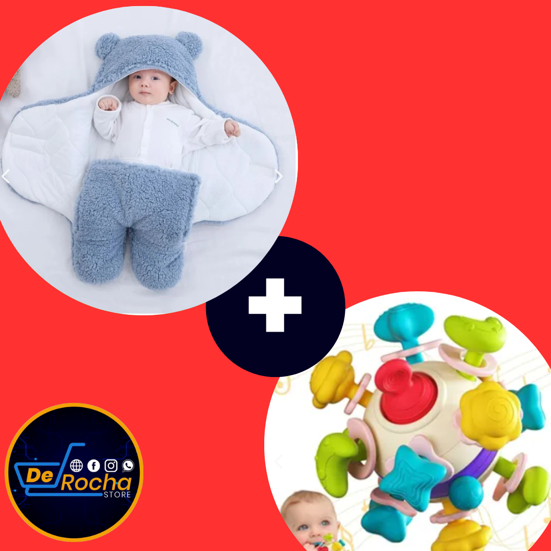 combo juguete bebe+cobertor